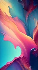 jewel tone smooth, colorful paint splash background created with generative ai