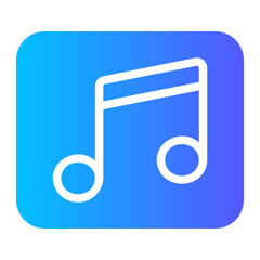 music glyph icon
