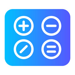 calculator glyph icon