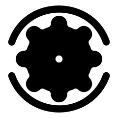 gear glyph icon
