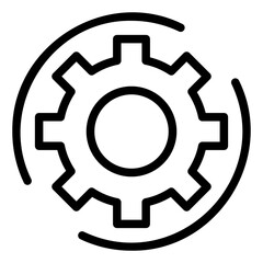 metal gear line icon