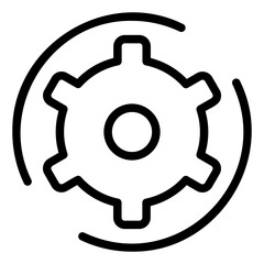settings line icon