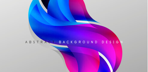 Elegant waves and flowing fluid abstract background. Template for covers, templates, flyers, placards, brochures, banners
