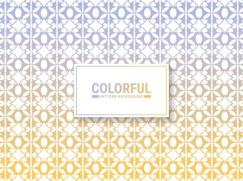 Colorful mandala geometric pattern design