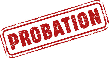 Probation red stamp