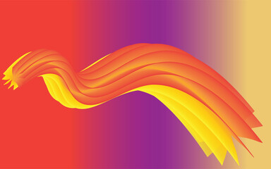 Fluid color beautiful background zigzag
