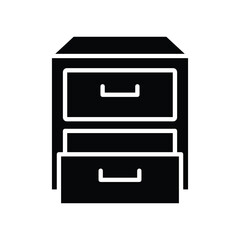 drawer icon vector design template in white background