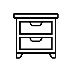 drawer icon vector design template in white background