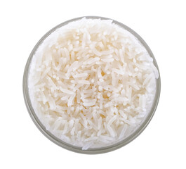 Fototapeta na wymiar rice in bowl on transparent png