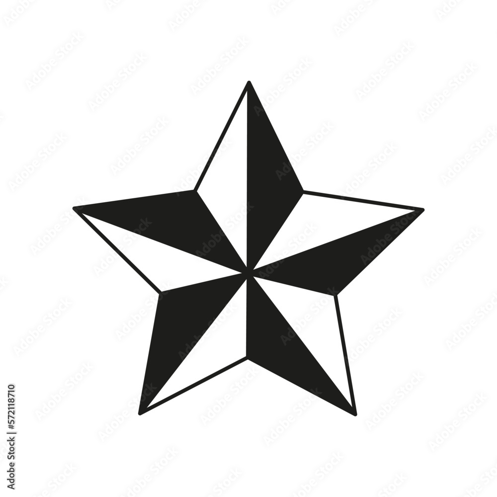 Wall mural star icon. award background. vector illustration.