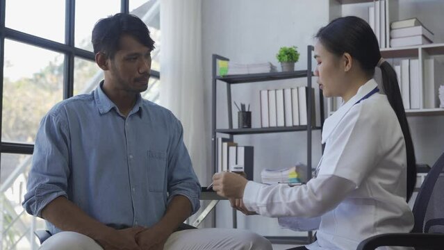 Medical consultation, pain of prostate gland, man squeezes urethra with his hands, male prostate pain, health concept