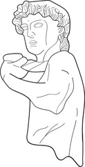 Greek sculpture illustration