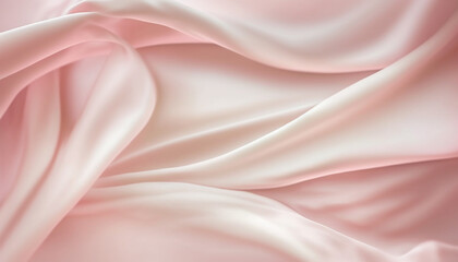 Obraz premium Romantic Abstract Silk Pink Cream And White Backgrounds for Memorable Occasions With Generative AI