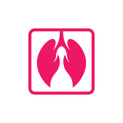 Lung logo images design