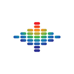 Sound wave logo images illustration
