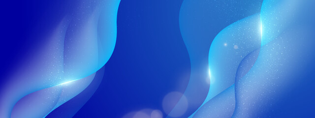 Modern abstract gradient dark blue banner background