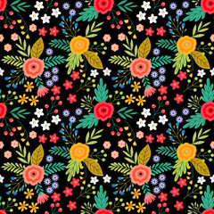 Fototapeta premium seamless floral pattern