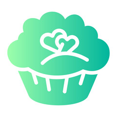 cupcake gradient icon