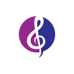 Fototapeta premium Music logo images