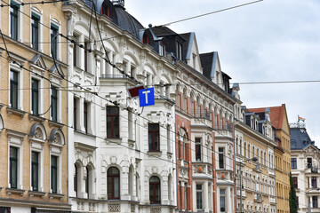 Low angle view of historical building in Leipzig