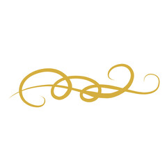Vintage Swirl Gold Decoration 
