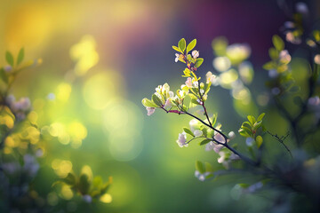 Obraz premium Beautiful Flower, pink, spring blossom flowers, Spring background blur, holiday wallpaper