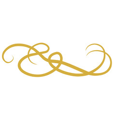 Vintage Swirl Gold Decoration 