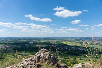 Fototapeta na wymiar View from the Franconian Walberla
