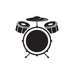 Fototapeta na wymiar Drum logo images illustration
