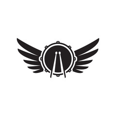 Drum logo images illustration