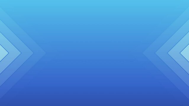 Gradient blue technology background with arrow. Seamless loop