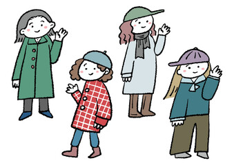 ファッションコーディネイト４人セット