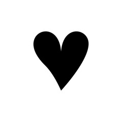 simple icon of heart and darling shape