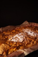 Pie in a baking dish