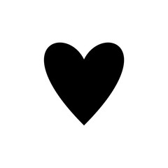 simple icon of heart and darling shape