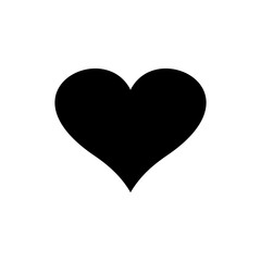 simple icon of heart and darling shape