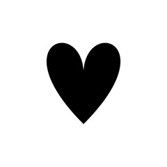 simple icon of heart and darling shape