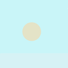 Illustration of the morning sun on a very calming ocean