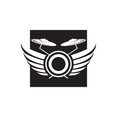 Drum logo images illustration
