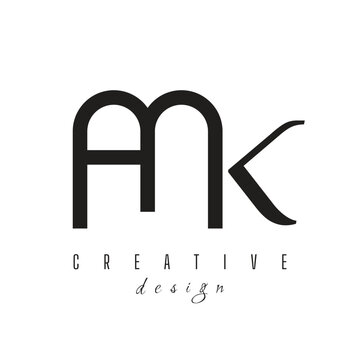 AMK vector logo design, AMK Creative logo design