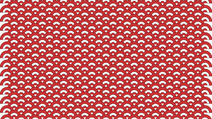 Seamless Pattern Red Colorful Background Template