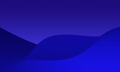 Beautiful wave gradient, curved lines with copy space. Abstract pattern and colorful blue background