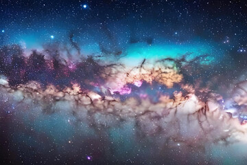 aurora borealis in space. nebula and space. space galaxy in space. Space backdrop. space wallpaper. galaxy. galaxy concept. AI generated. space. outer space.