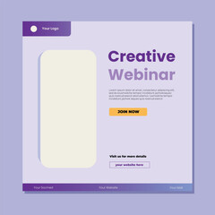 Editable minimal square banner template. Suitable for social media post and web internet ads. Vector illustration with photo college	
