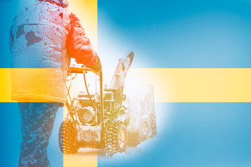 snow removal and street clearing in Sweden