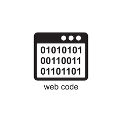 web code icon , development icon