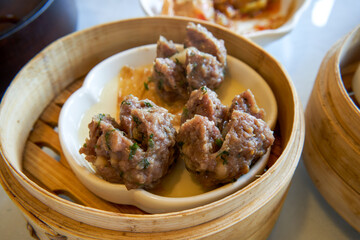 A classic and delicious Cantonese morning tea, tangerine peel beef balls