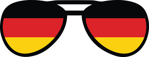 German National Flag Sunglasses Glasses Sun Shades