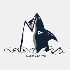 Vector surfing badge. For t-shirt prints, posters, and other uses. © Angga