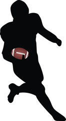 American football vector image or clip art.